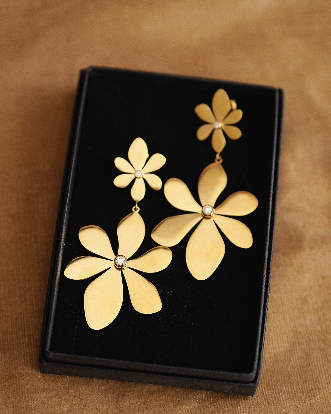 Ela Statement Flower Earrings