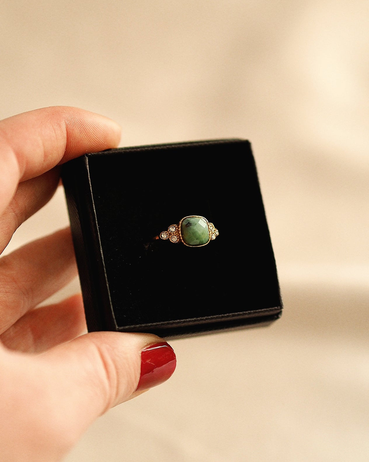 Emilie Green Gemstone Ring