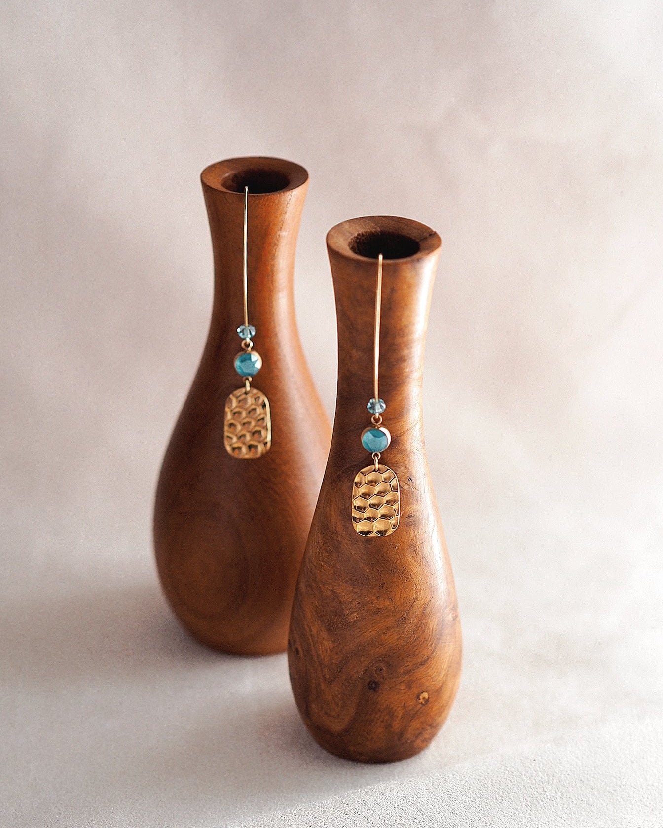 Lazur Swarovski Earrings in Gold