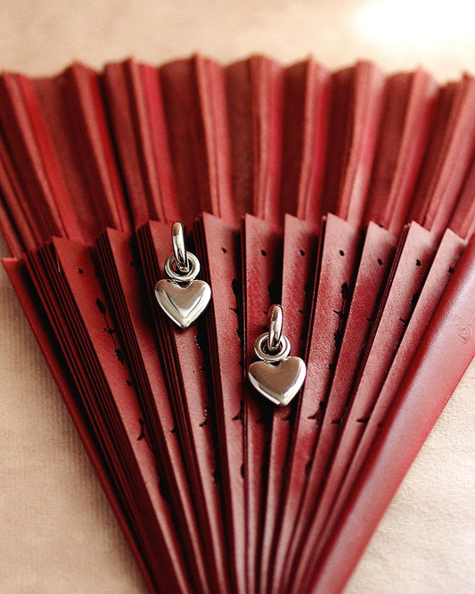 Ida Heart Earrings in Silver