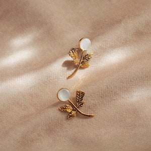 Floral Mother of Pearl Earrings