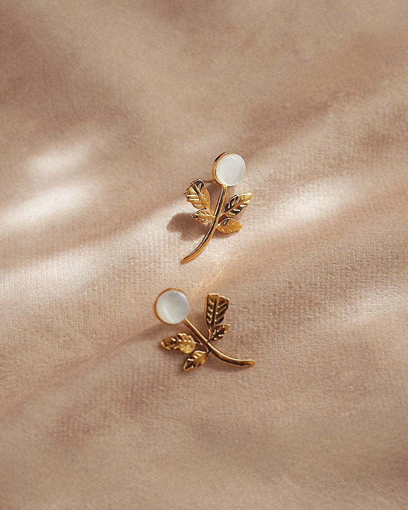 Floral Mother of Pearl Earrings