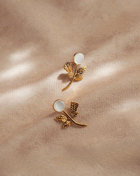 Floral Mother of Pearl Earrings