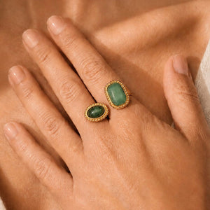 Patricia Gemstone Ring in Green