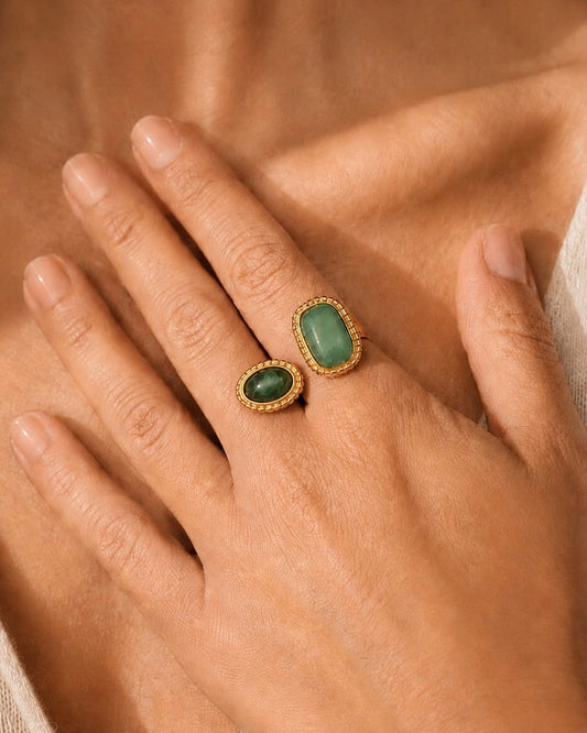 Patricia Gemstone Ring in Green