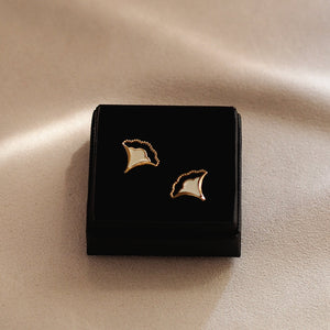 Gingko Fan Studs