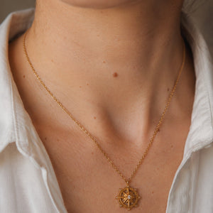 Marina Star Necklace in Gold