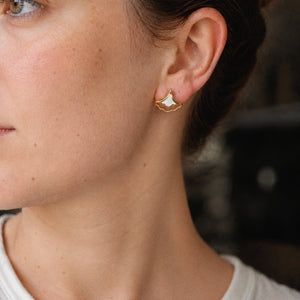 Gingko Fan Studs