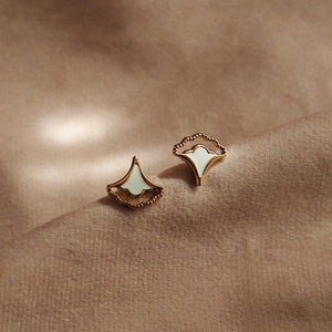 Gingko Fan Studs