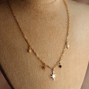 Arlette Stars Necklace in Gold