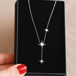 New Aubrey Stars Necklace in Silver