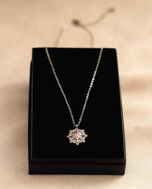 Marina Star Necklace in Silver