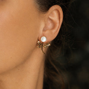 Floral Mother of Pearl Earrings