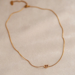 Eternal Knot Necklace in Gold