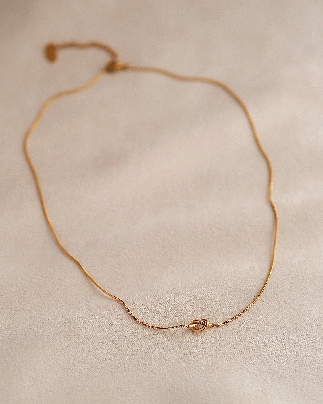 Eternal Knot Necklace in Gold