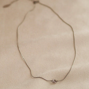 Eternal Knot Necklace in Silver