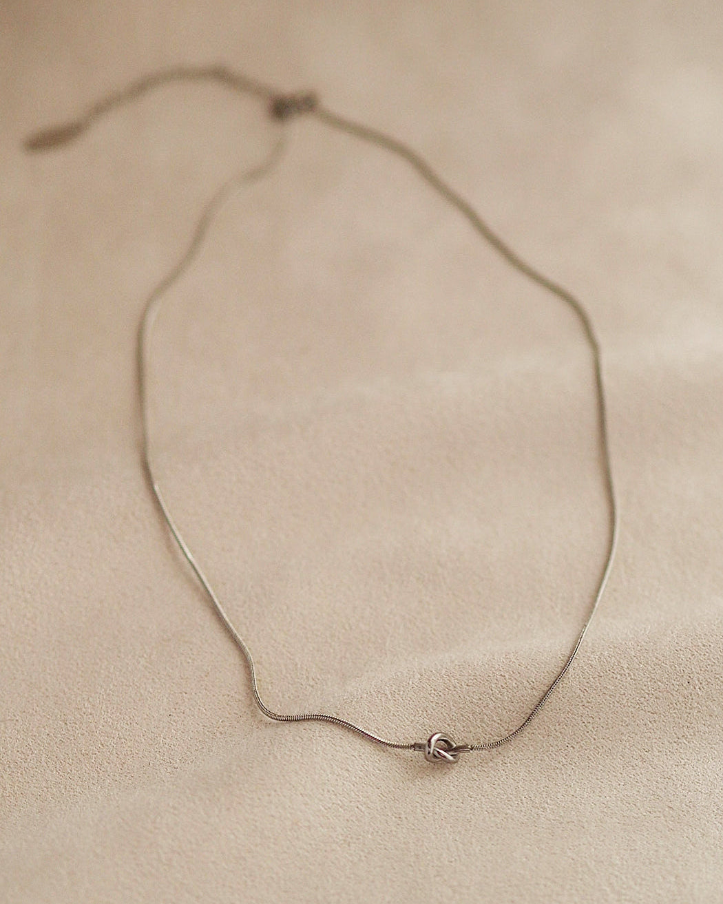 Eternal Knot Necklace in Silver