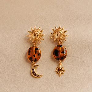 Celestial Amber Tones Earrings