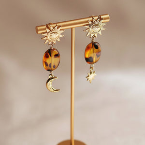 Celestial Amber Tones Earrings