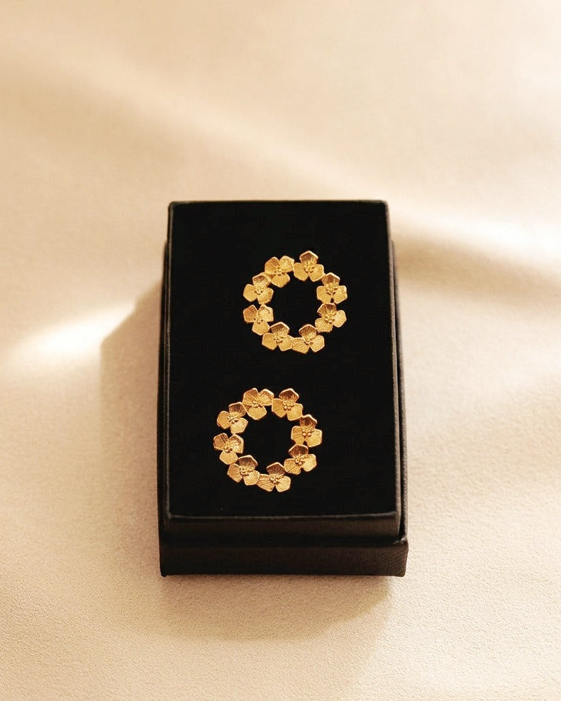 Fleur Crown of Flowers Earrings