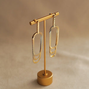 Sylvie Multichain Earrings in Gold