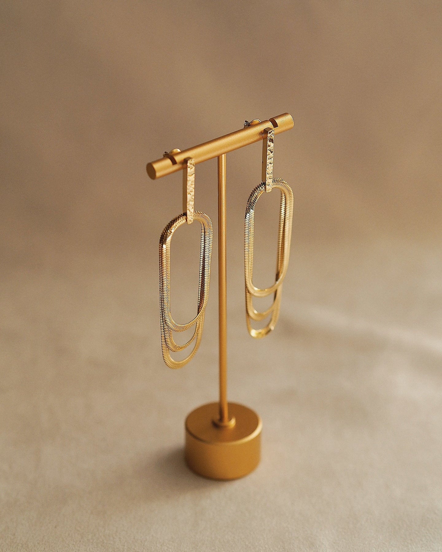 Sylvie Multichain Earrings in Gold