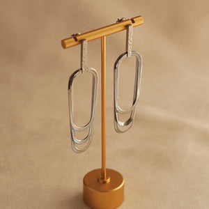 Sylvie Multichain Earrings in Silver