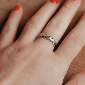 Natalie Dot Ring in Silver