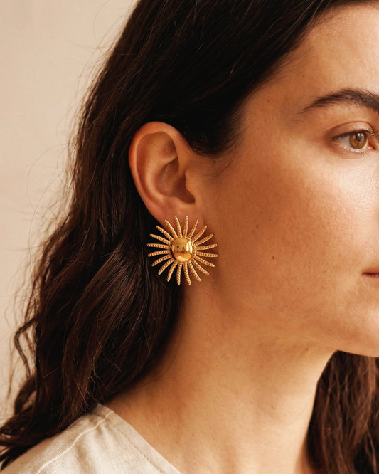 Estelle Sunflower Earrings