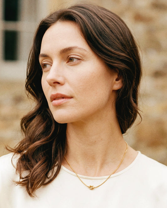 Eternal Knot Necklace in Gold