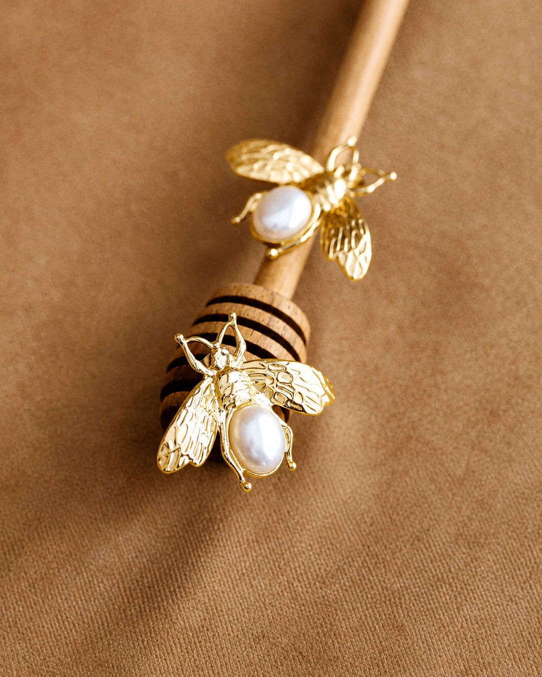 Vintage Style Large Bee Earrings