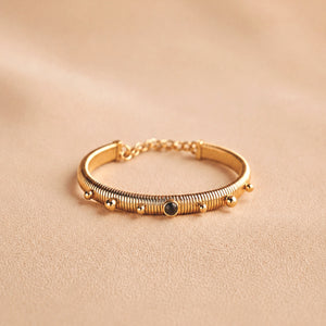 Unique Aldona Bracelet in Black and Gold
