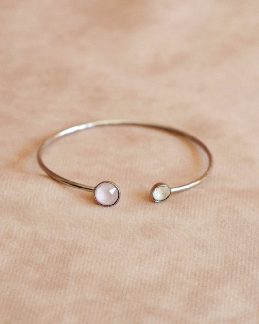 Julie Adjustable Bangle with Swarovski Stones
