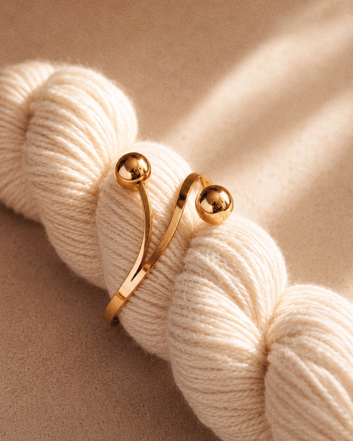 Laura Ball Bangle in Gold