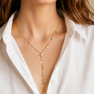 Lumira Necklace Swarovski Stones White