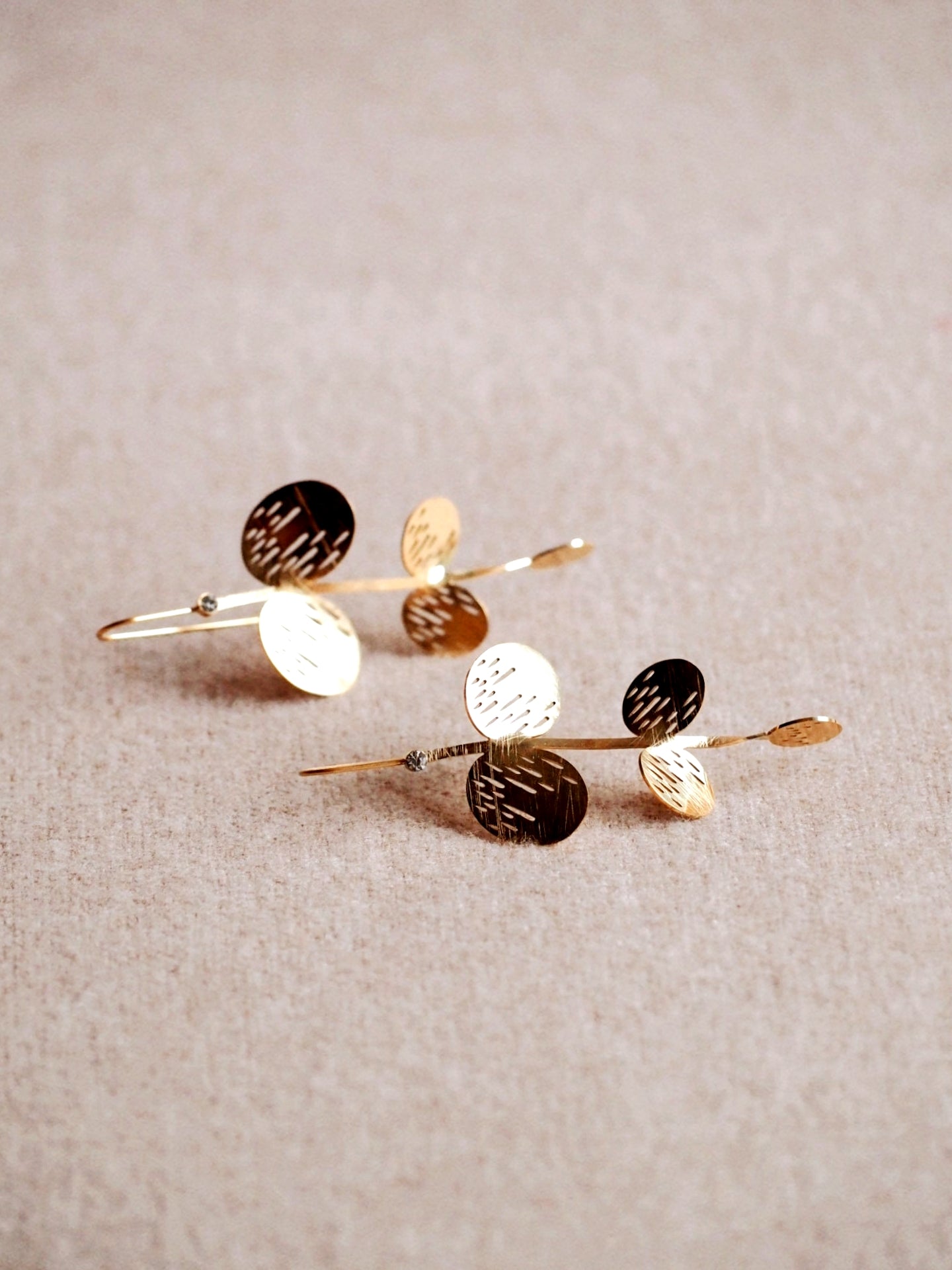 Melisande Gold Flower Earrings