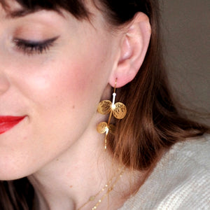 Melisande Gold Flower Earrings