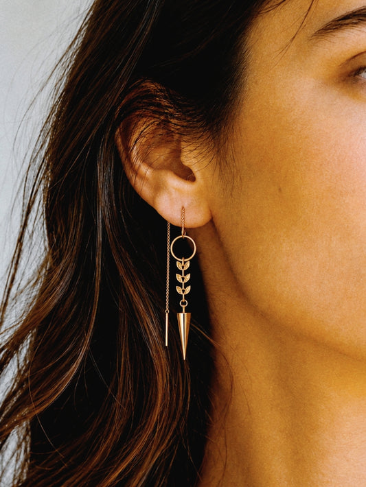 Andrea Atlas Signature Chain Earrings N°56 in Gold