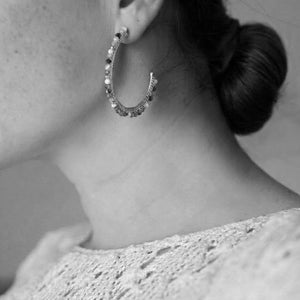 Gemstone Hoops / Multicolour Green