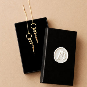 Andrea Atlas Signature Chain Earrings N°56 in Gold