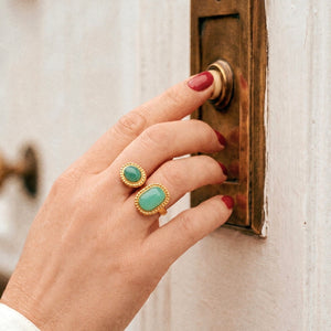 Patricia Gemstone Ring in Green