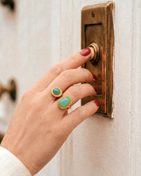 Patricia Gemstone Ring in Green