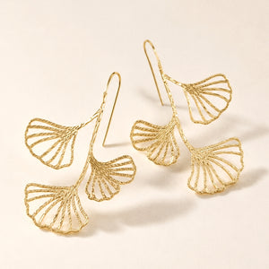 Fiona Ginkgo Leaf Earrings