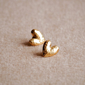 Maja Heart Earrings Gold