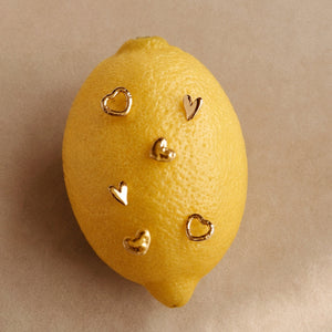 Little Heart Stud Earrings in Gold II