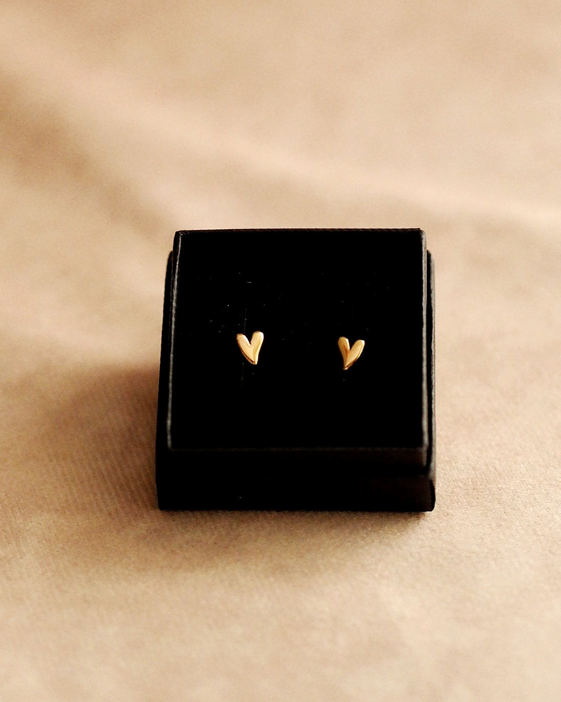 Little Heart Stud Earrings in Gold III