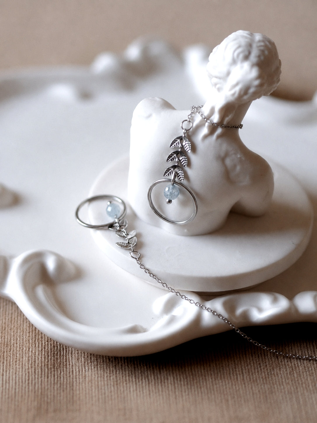Andrea Atlas Signature Chain Earrings N°44 in Silver