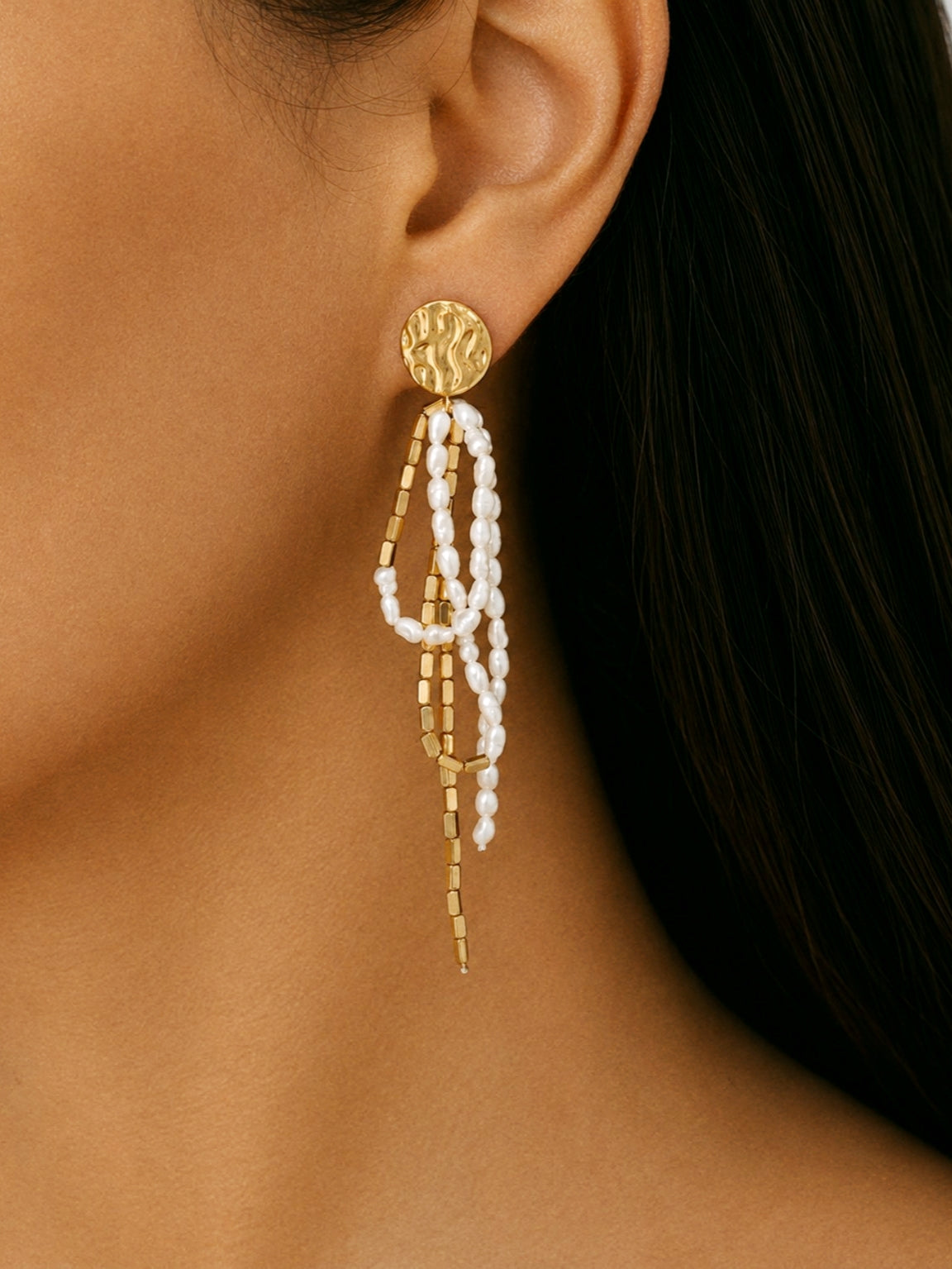 Unique Mona Pearl Earrings