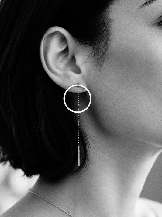Luna Earrings in Silver