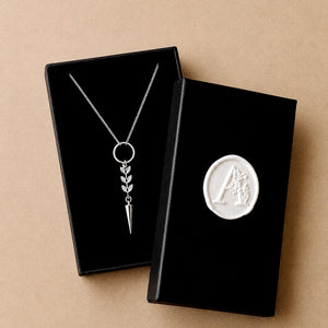 Atlas Spike Necklace in Silver